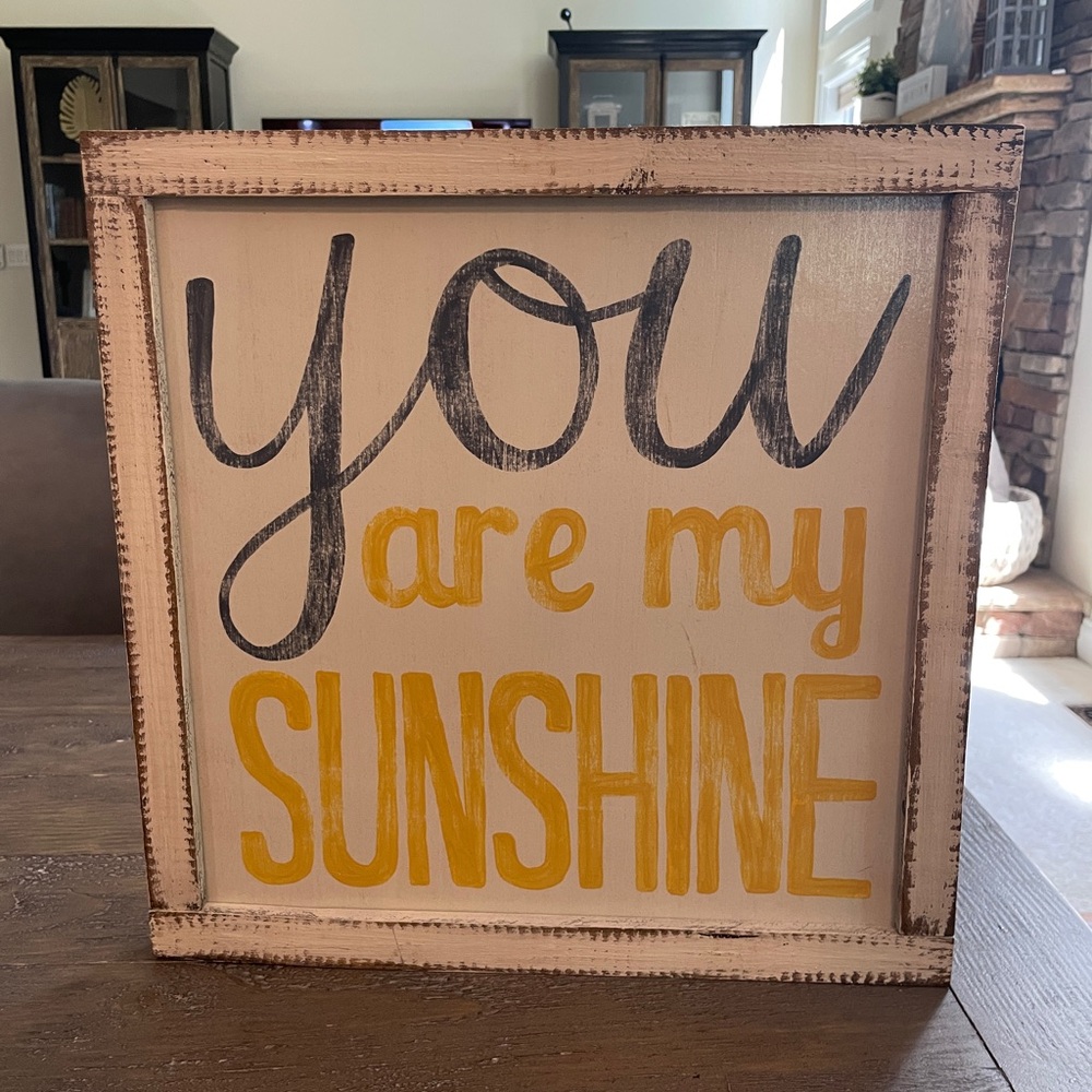 You are My Sunshine Home Decor